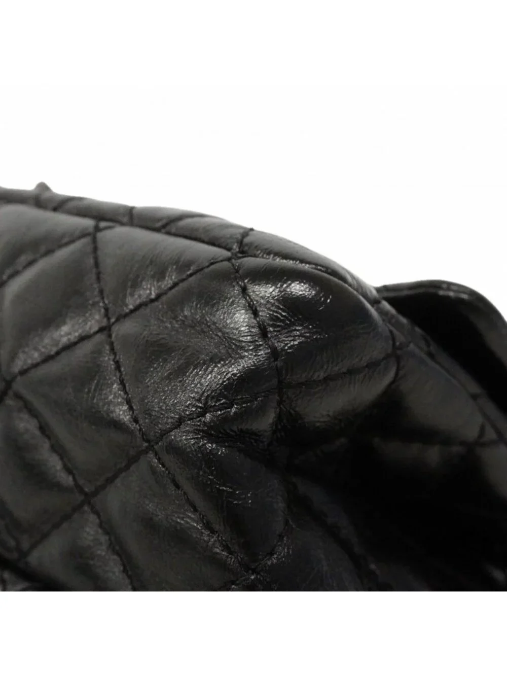 Chanel Shoulder Bag 2.55 Calfskin Black Silver